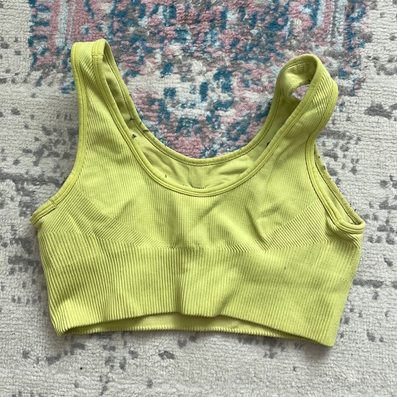 JoyLab Intimates & Sleepwear Joylab Ribbed Lime Green Sports Bra